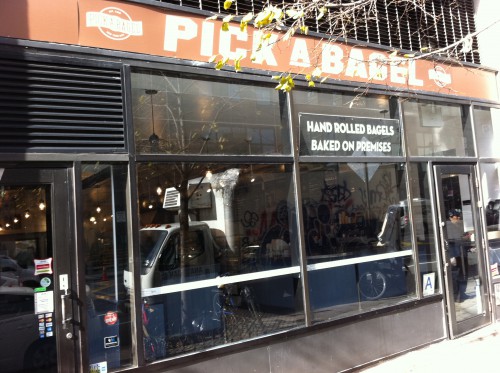 Pick a Bagel store front