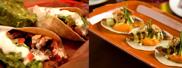 Tacos side by side