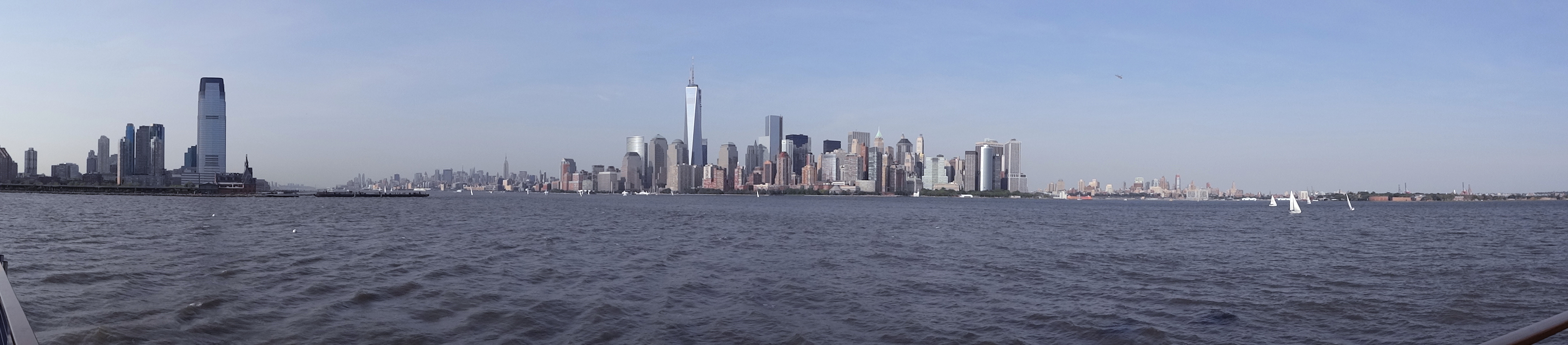 Jersey Manhattan panorama bluer