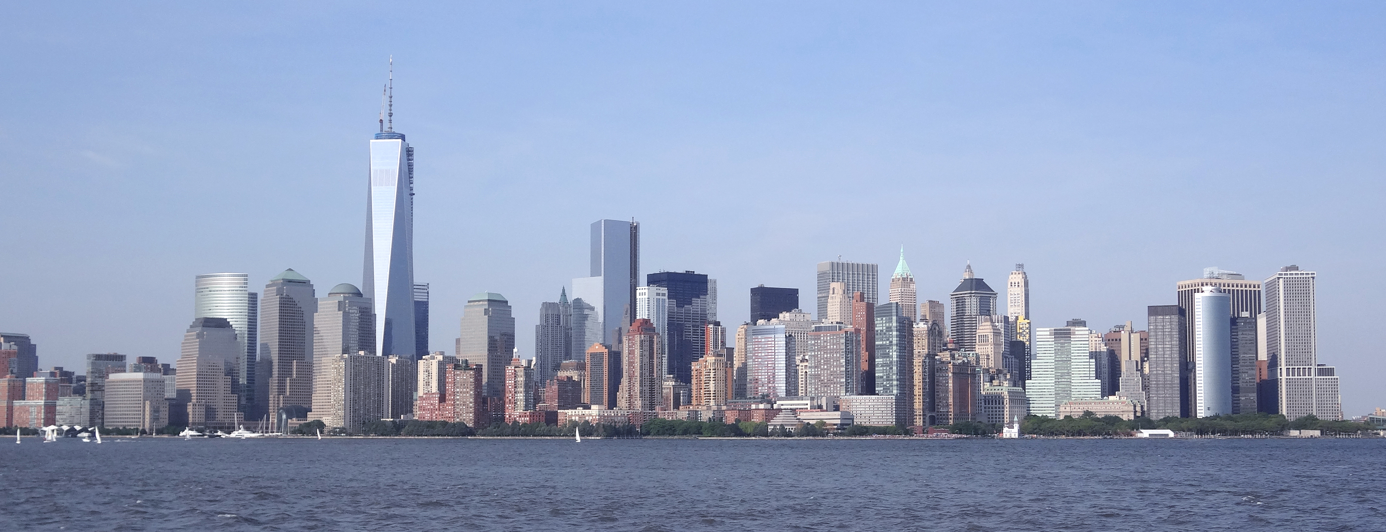 Lower Manhattan panorama bluer