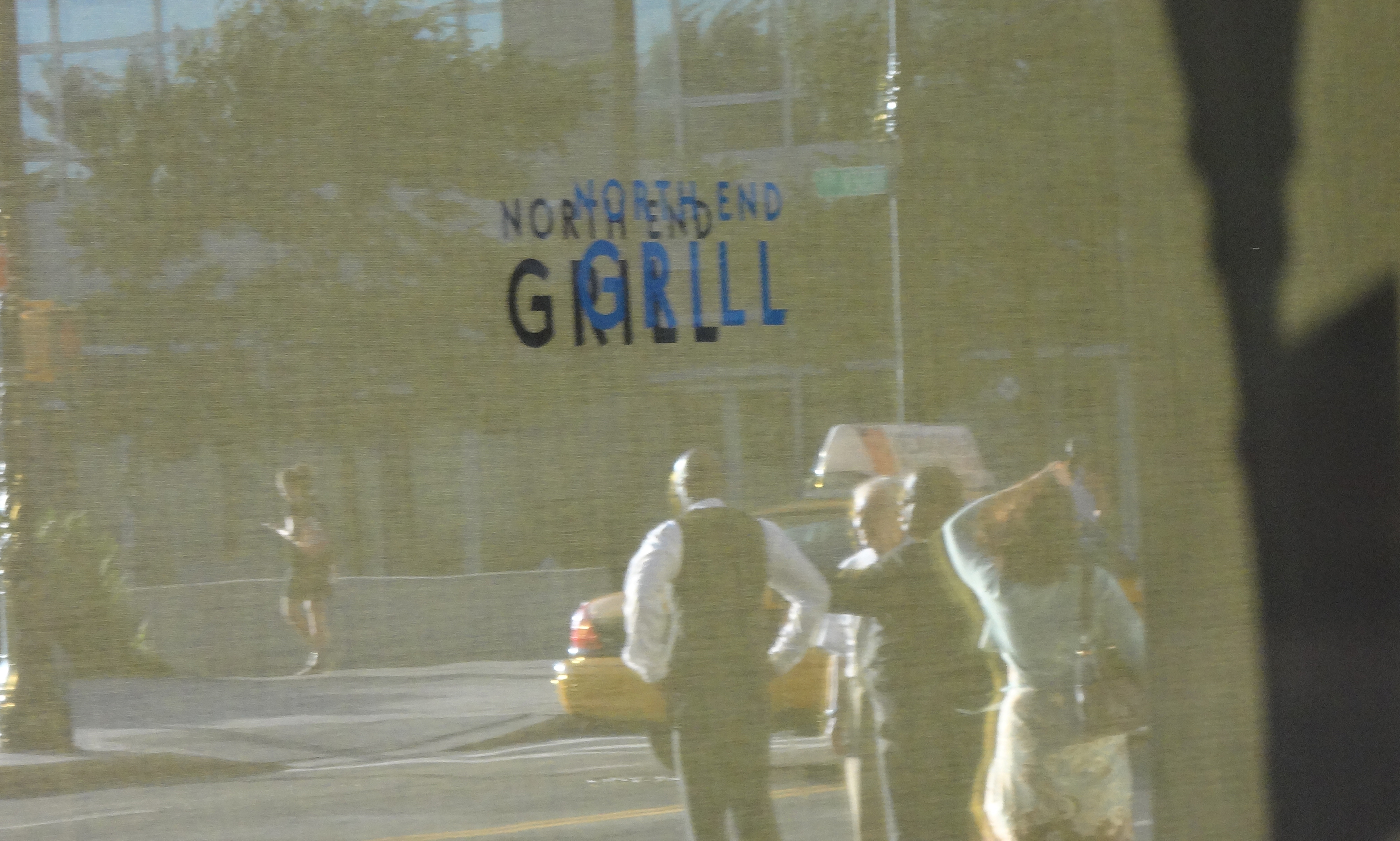 North End grill reflection