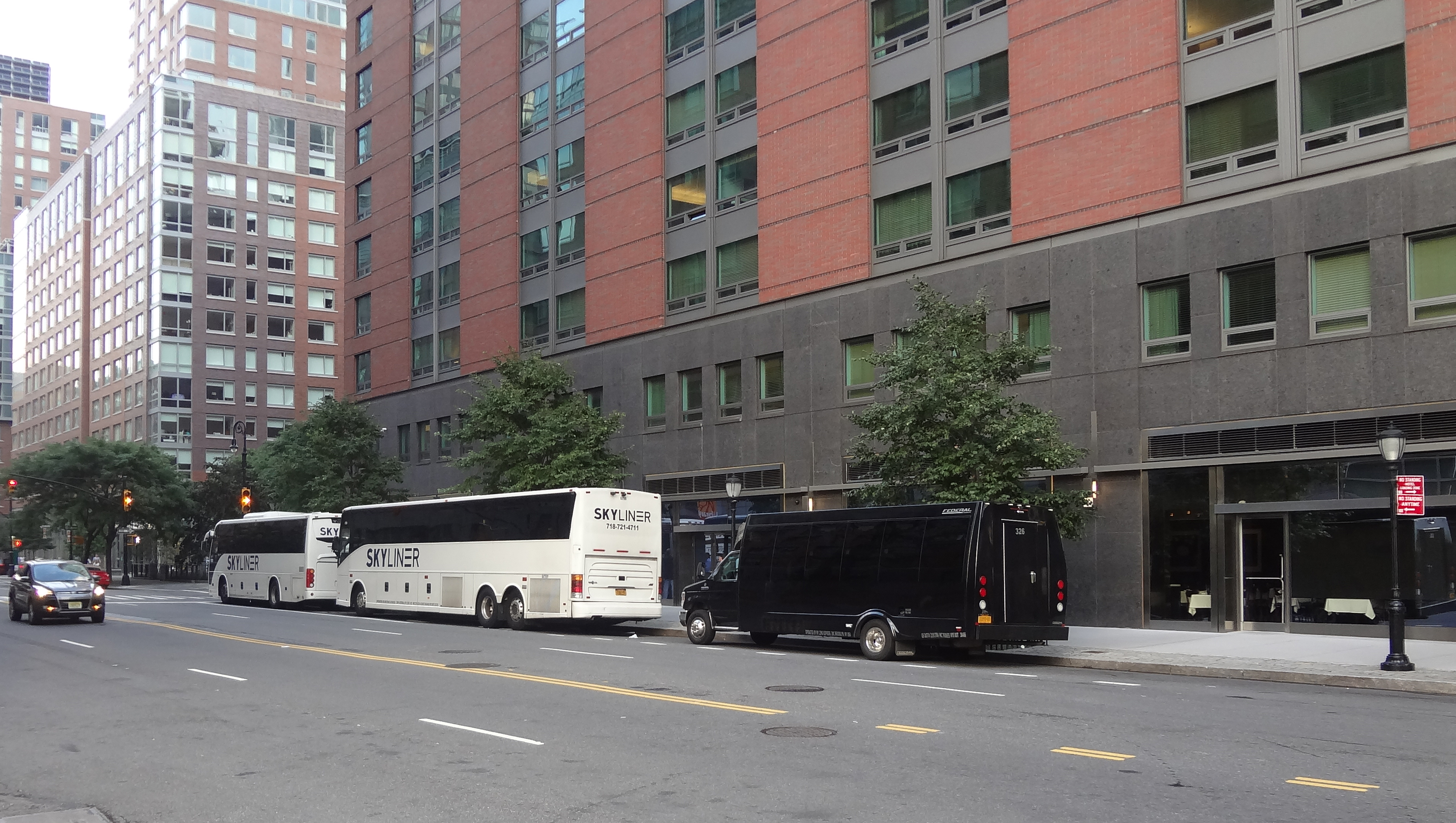 Tour buses of Conrad Hotel