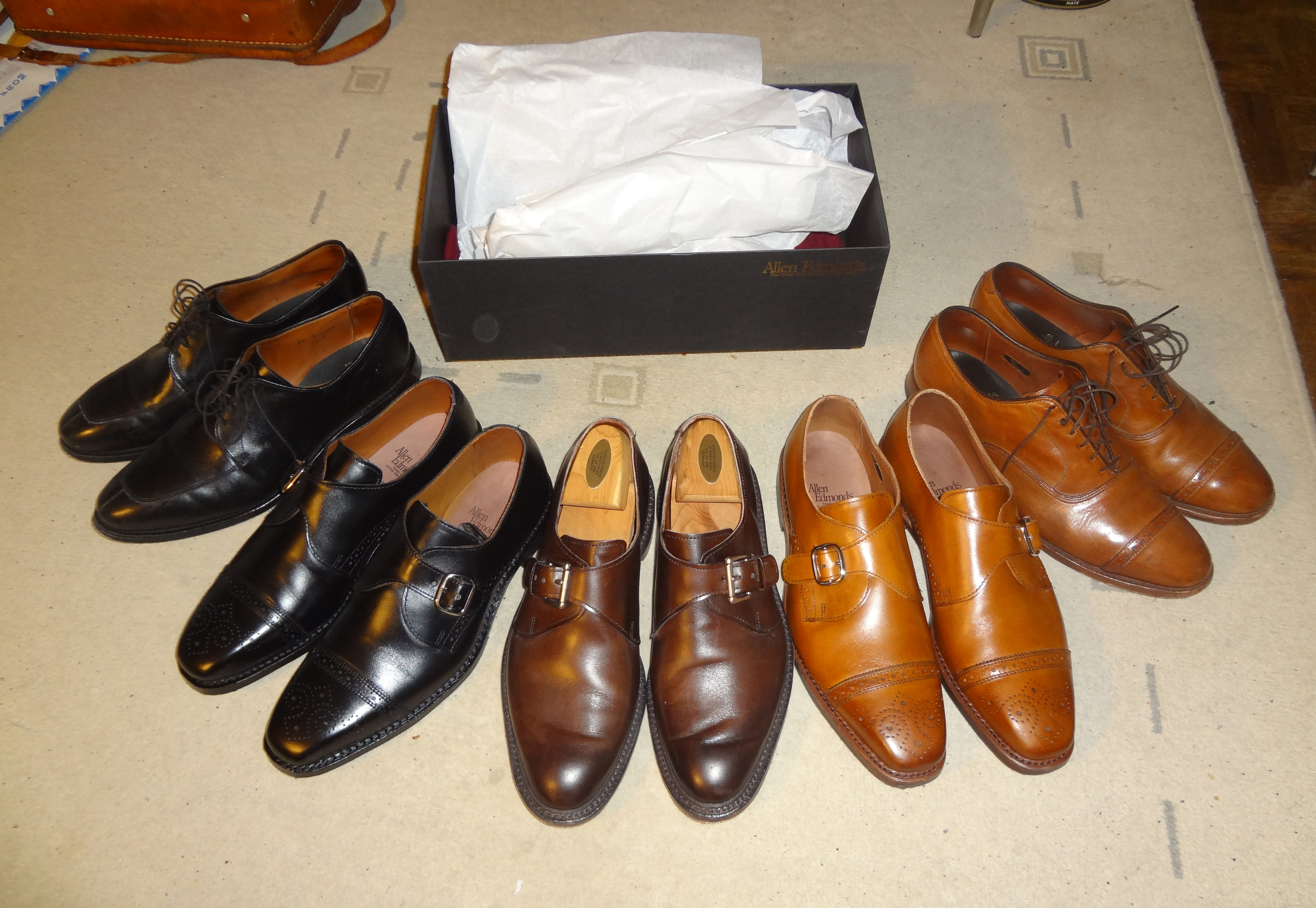 Leather shoes collection