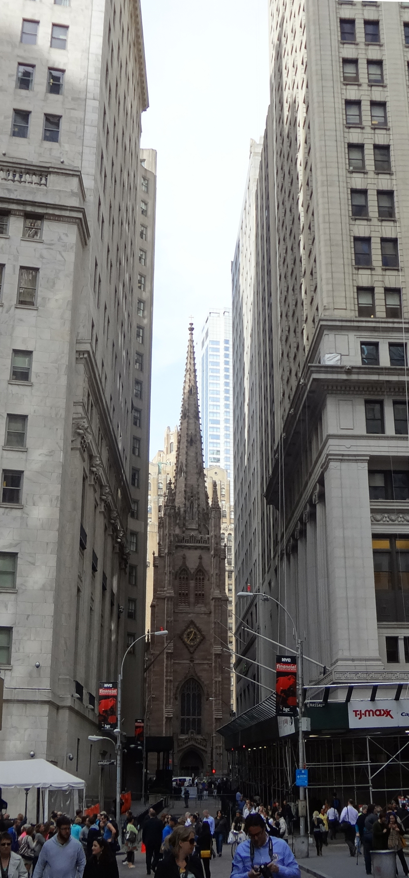 Trinity Church from Wall Street