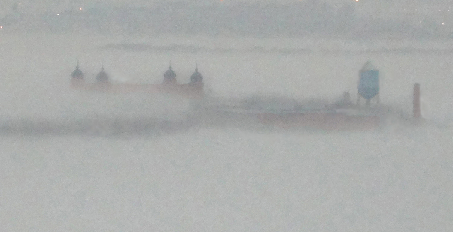 Ellis Island fog closeup crop