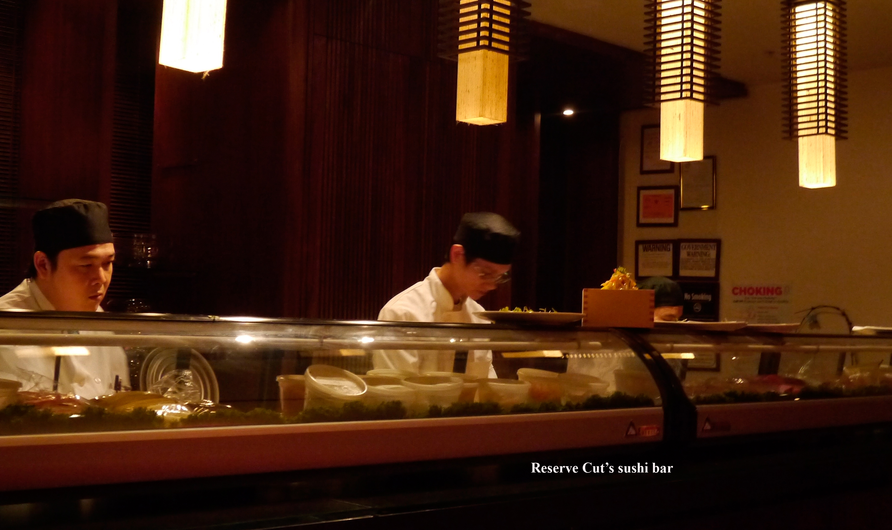 Sushi bar Reserve Cut