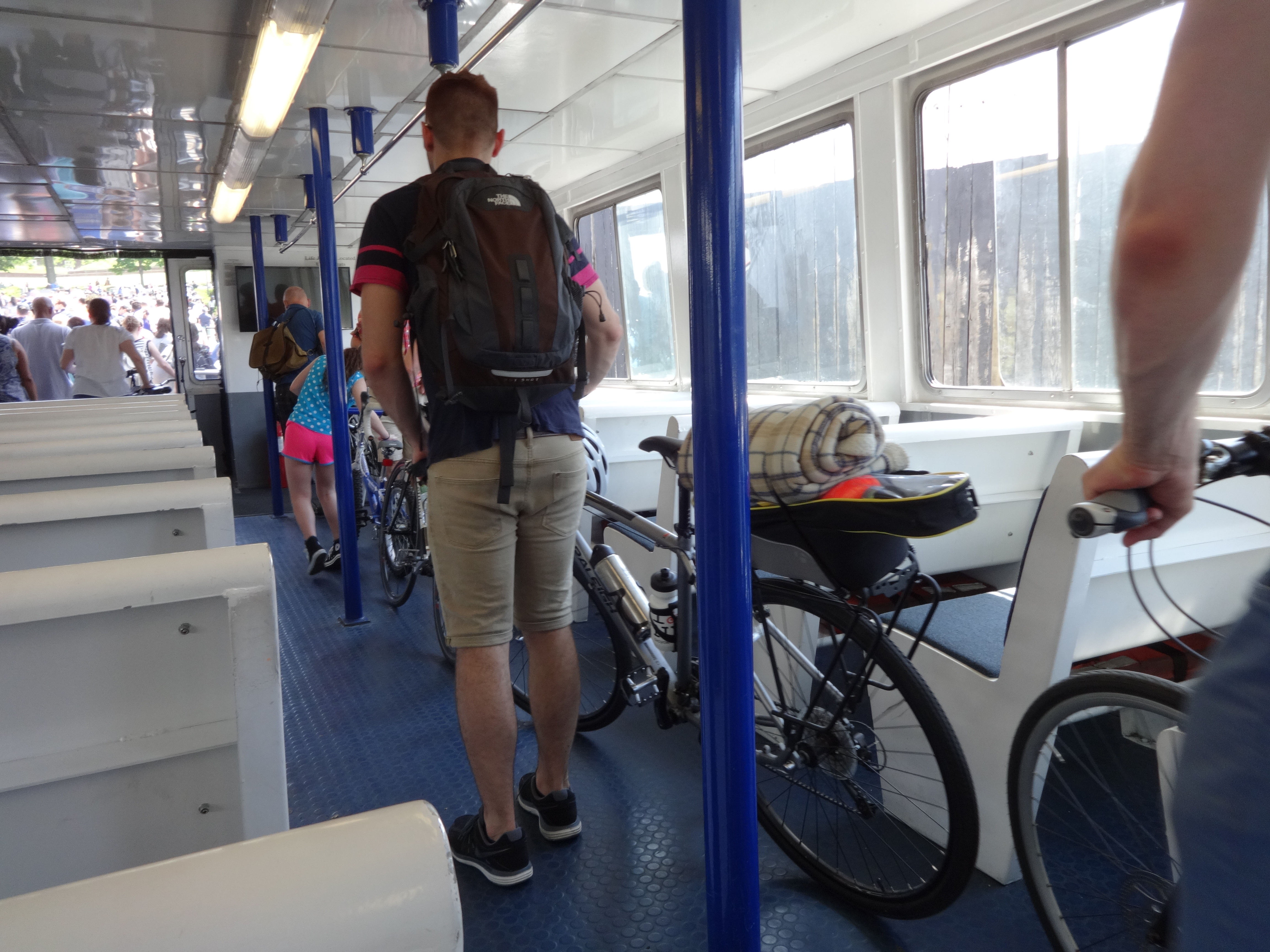 bikes on ferry to Governors Island