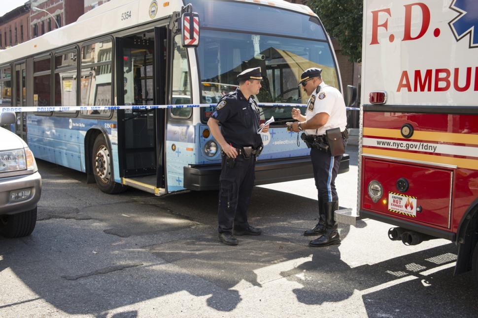 MTA bus hits woman