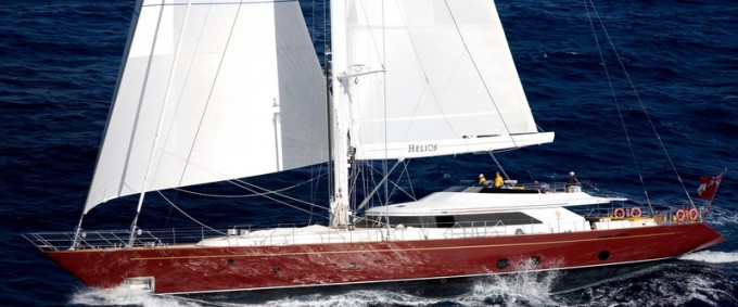 45m Perini Navi super yacht Helios underway-680