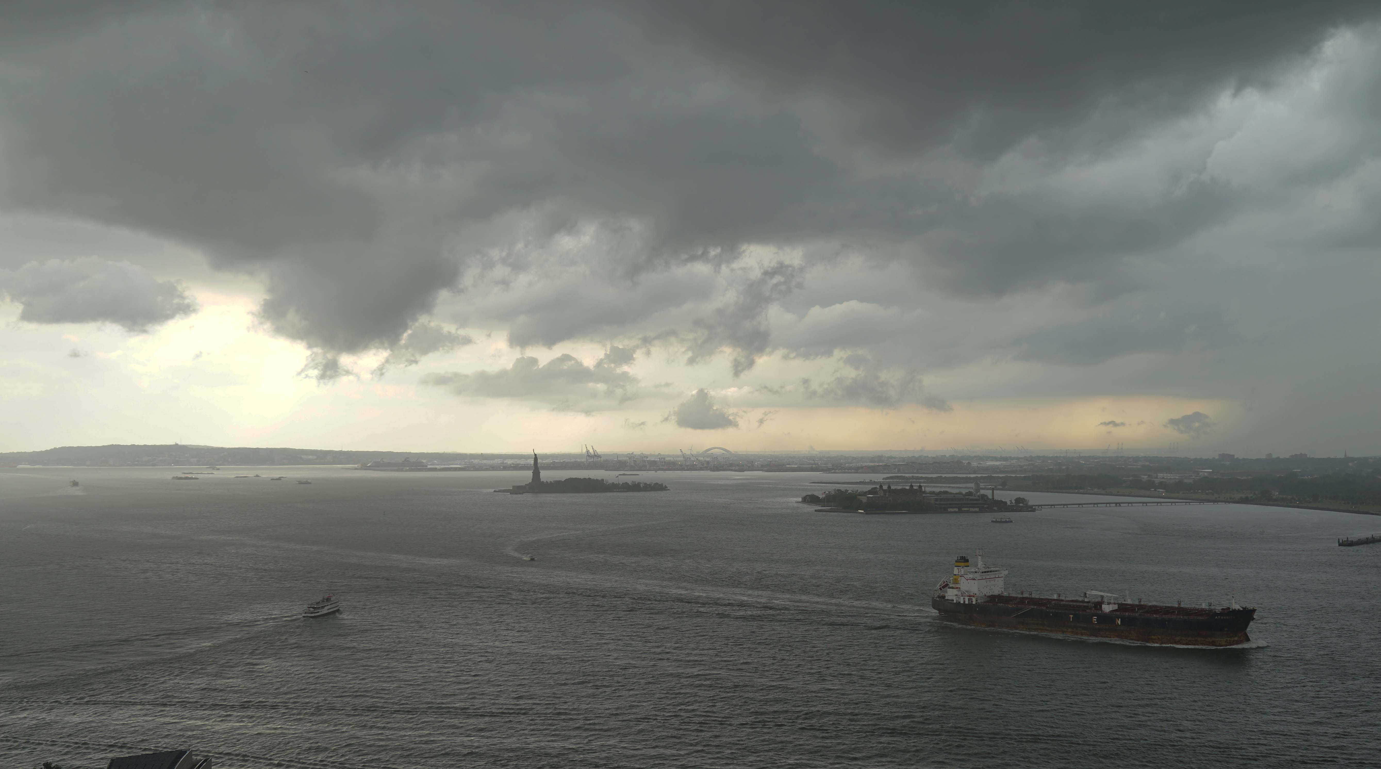 Storm over New York Harbor 5-31-2015 low
