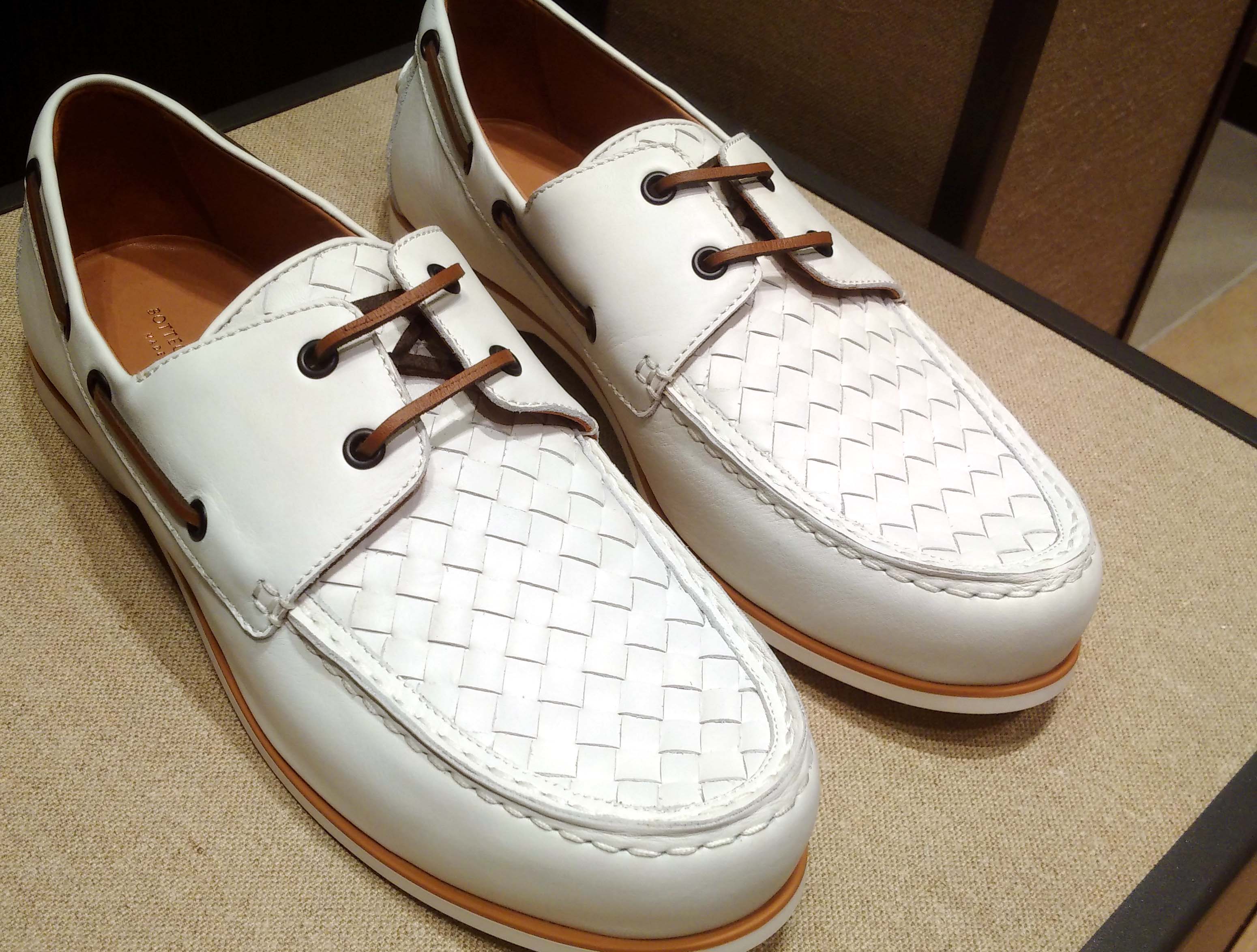 Bottega Vaneta white shoes