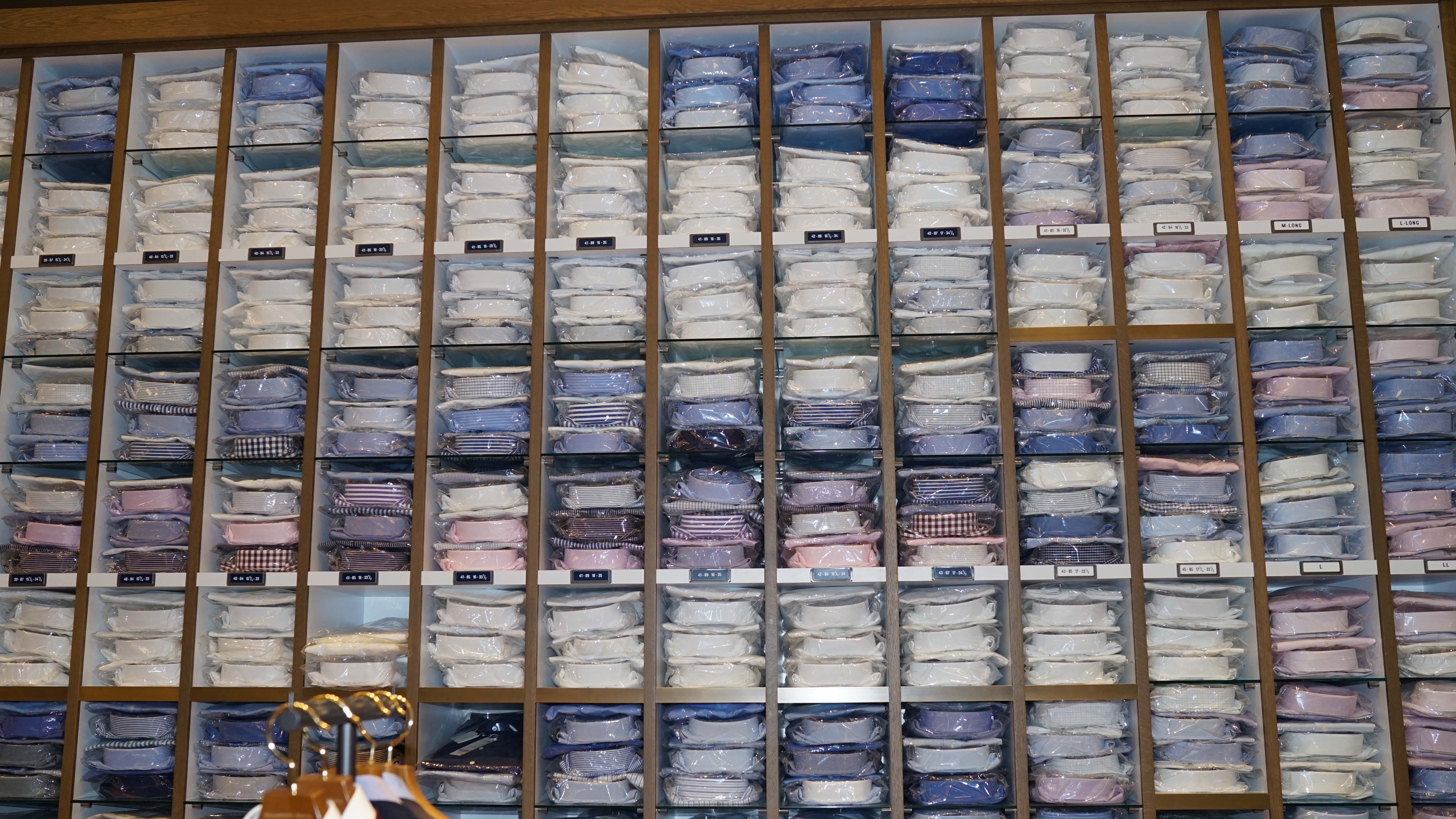 Kamakura shirts wall of shirts